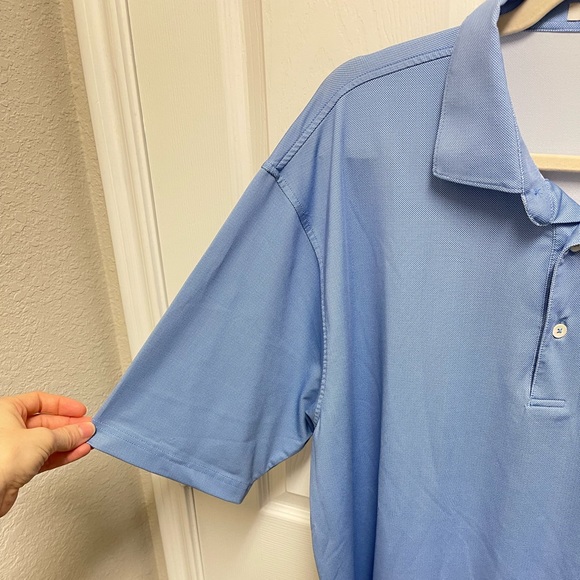 Oliver Ridley Blue Polo - Picture 7 of 9